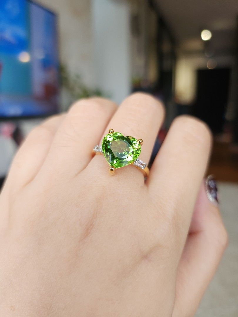 Cheap peridot rings best sale
