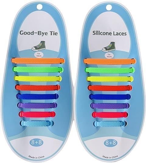 5306 Adult Children s Silicone Rubber Shoelaces Adaptable Elastic