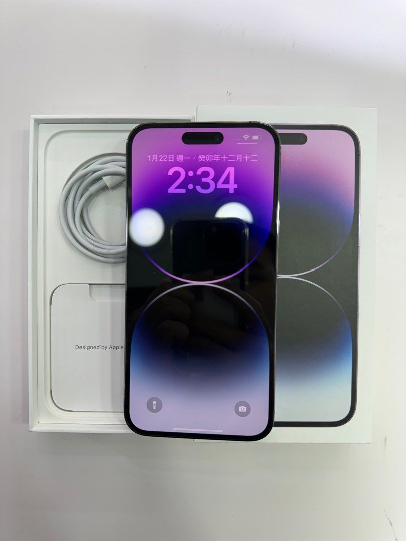 iPhone 14 Pro Max 256GB 紫 海外版 ＋ 周辺用品おまけ スマートフォン本体