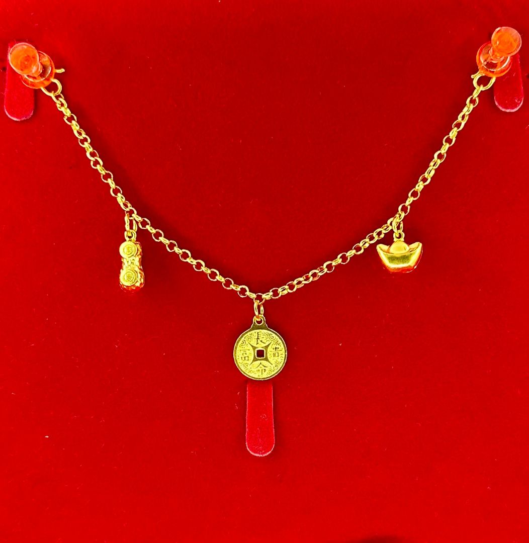 999 Gold Anklet 7.83g for Children Not 916