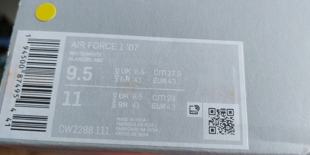Nike us 9.5 in hot sale cm