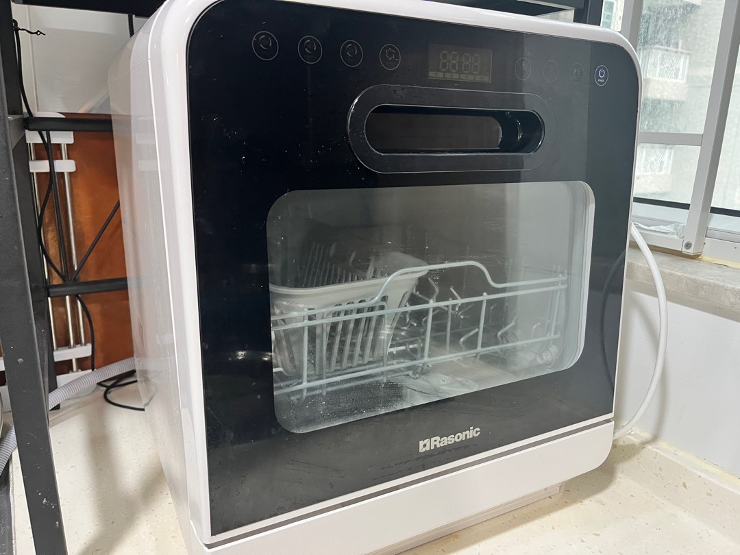 Rasonic 樂信 RDWJ6W 座檯式免安裝 洗碗碟機 白色, 家庭電器, 廚房電器, 洗碗碟機 Carousell