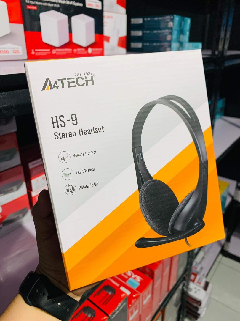 A4Tech HS-9 Stereo Headset Dual Jack, Audio, Headphones & Headsets on ...