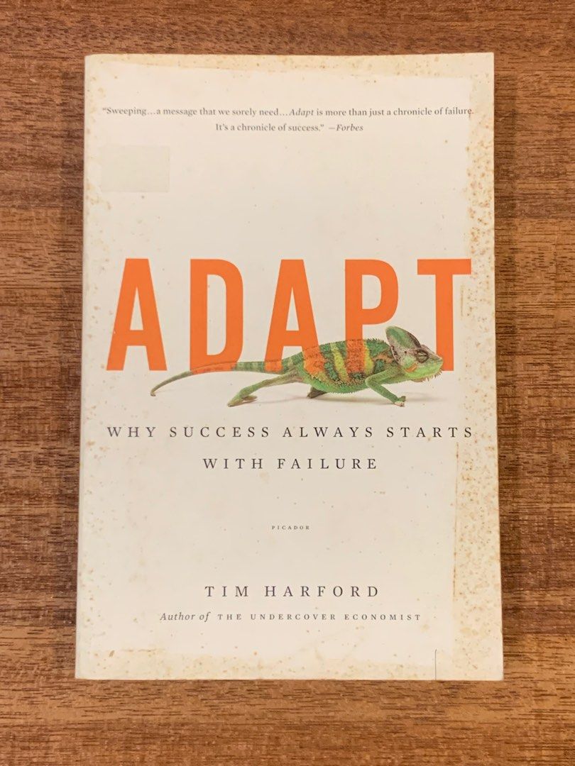 ADAPT : WHY SUCCESS ALWAYS STARTS WITH FAILURE book by TIM HARFORD, Hobbies & Toys, Books ...