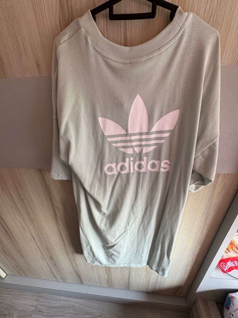 Adidas originals t-shirt deals dress in mint green