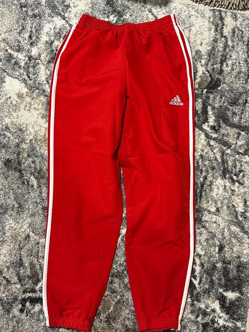 Red adidas sweatpants hotsell mens