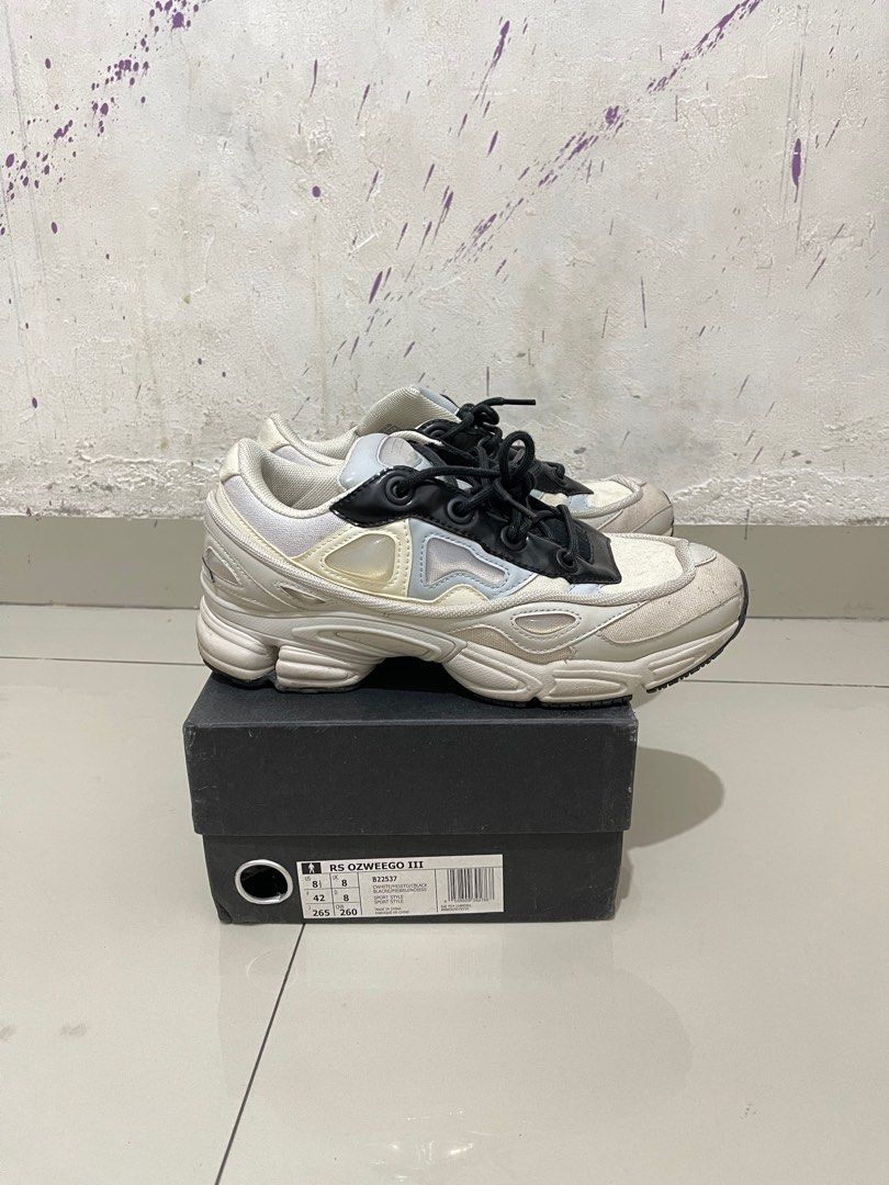 Sepatu Raf Simons Ozweego White Silver Jual Sepatu Sneakers NB