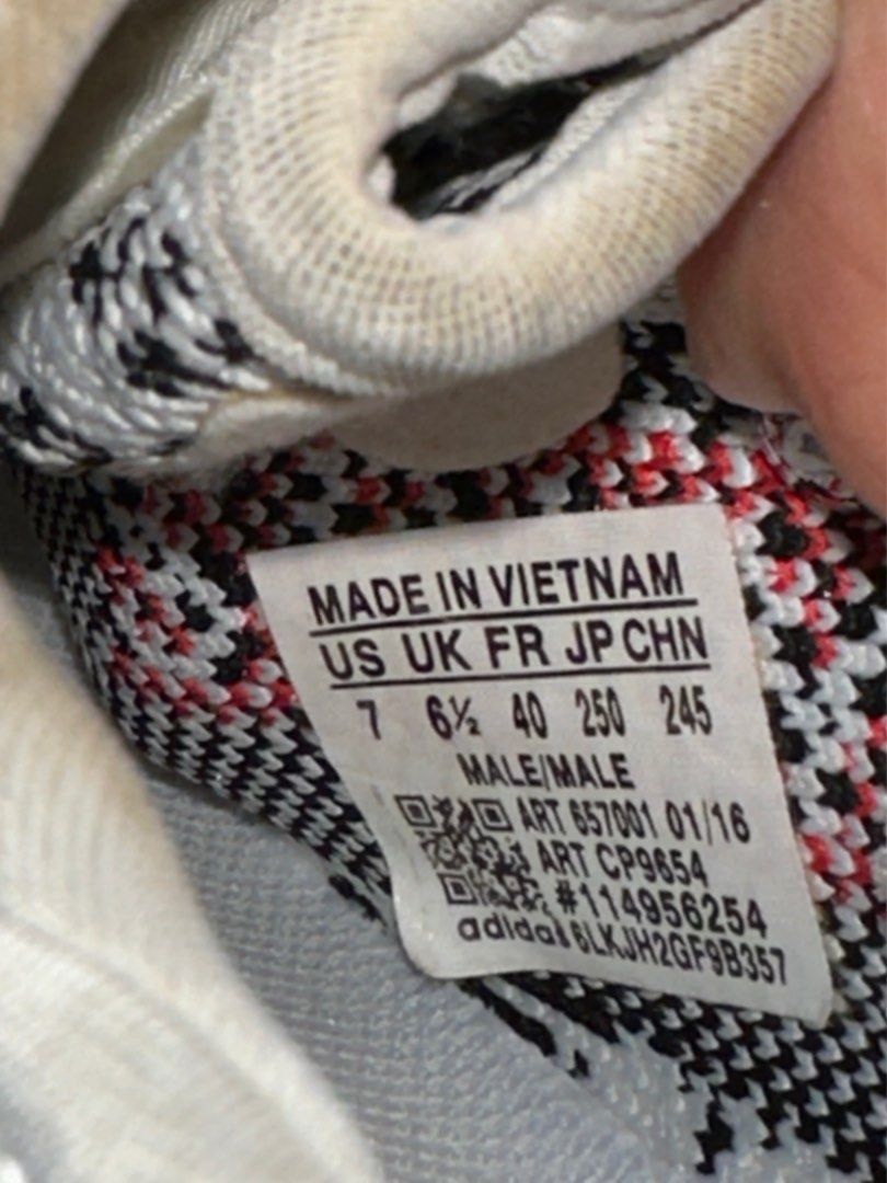 Yeezy zebra size tag store