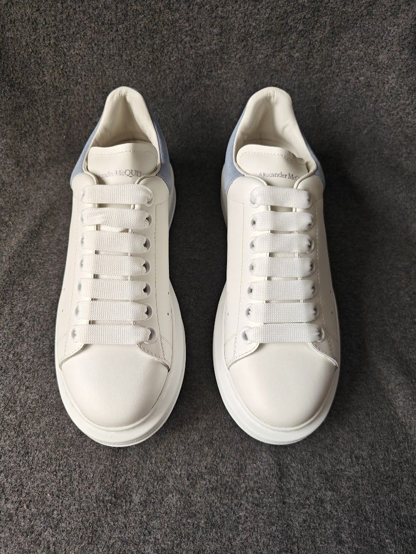 Alexander McQueen Oversized Sneakers white light blue