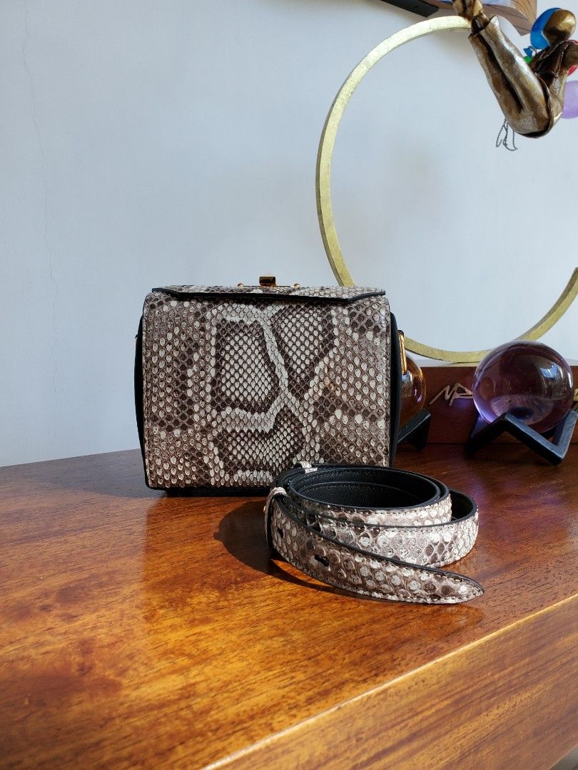 Alexander mcqueen python bag deals