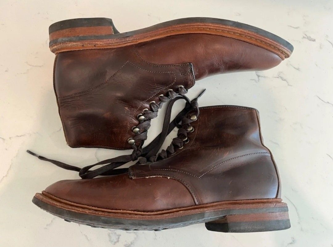 Allen Edmonds Higgins Mill chromexcel leather brown boot. 9D