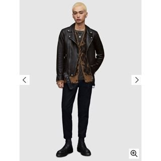 Allsaints wick leather best sale jacket