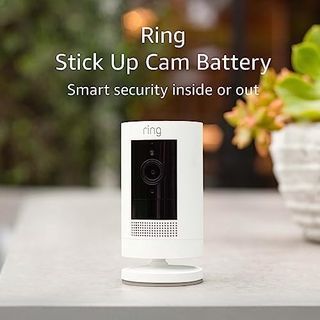 US Brand CCTV Stick Up Cam Battery by Ring | Weather-Resistant Outdoor Camera, Live View, Color Night Vision, Two-way Talk, Motion alerts, Works with Alexa, Pet Friendly | White, Black | Better Than TP-link, Xiaomi | iPhone iPad Compatible