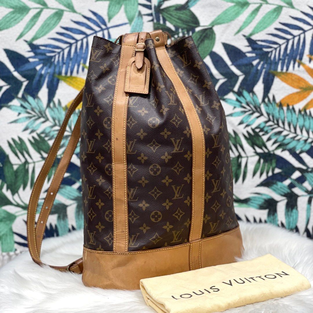 Authentic LOUIS VUITTON Monogram Randonnee GM Shoulder Bag Luxury