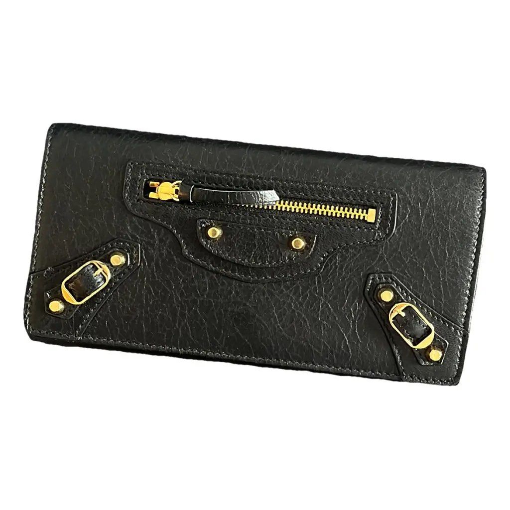 black balenciaga wallet