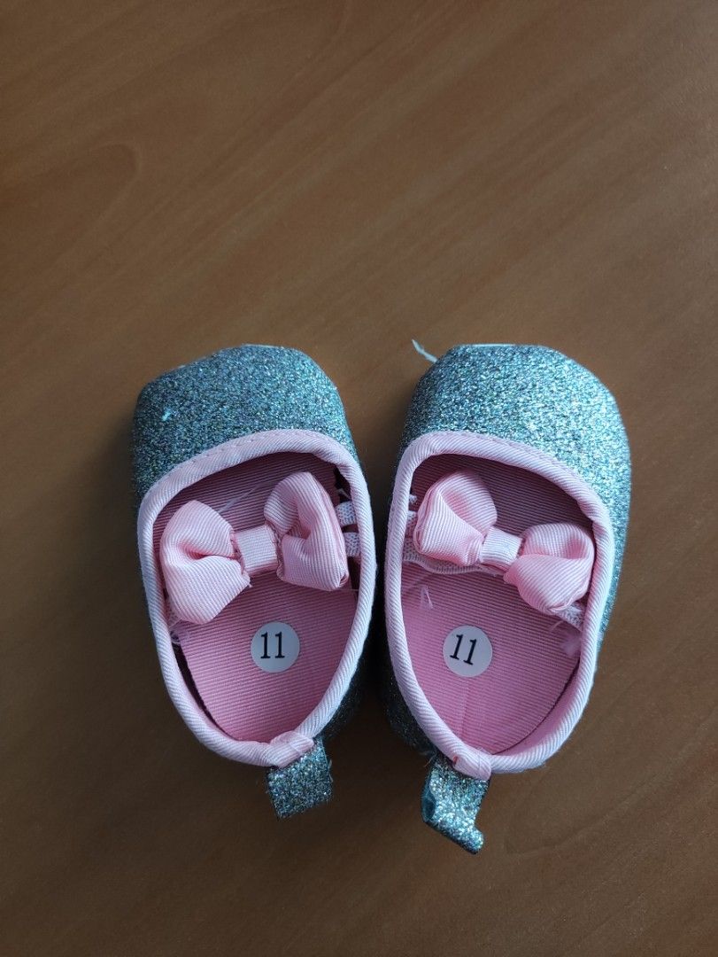 Glitter baby top shoes