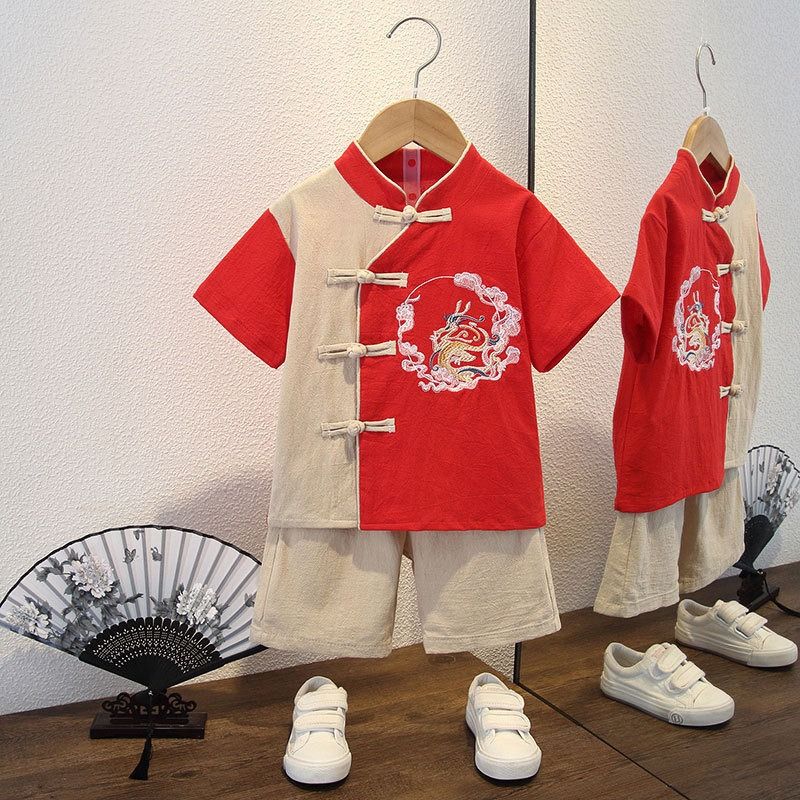 boy cny Cheongsam for Toddler boy kids Dress qipao Chinese