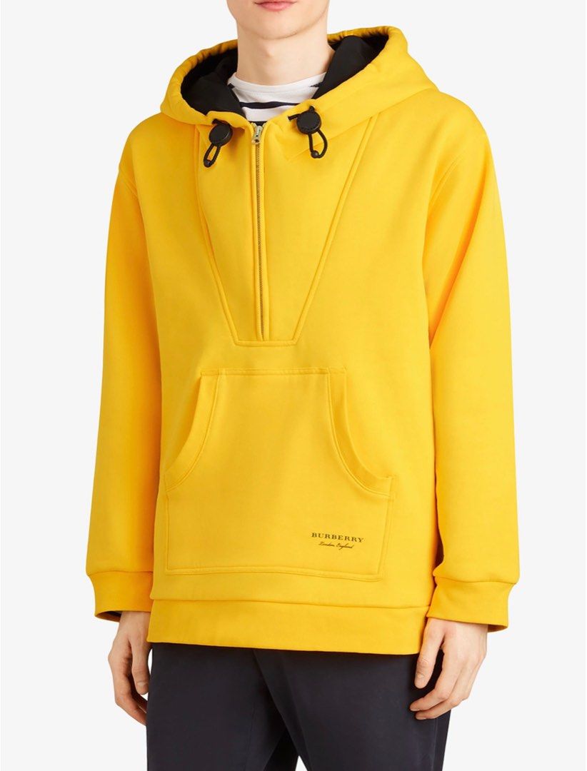 Burberry yellow hoodie clearance