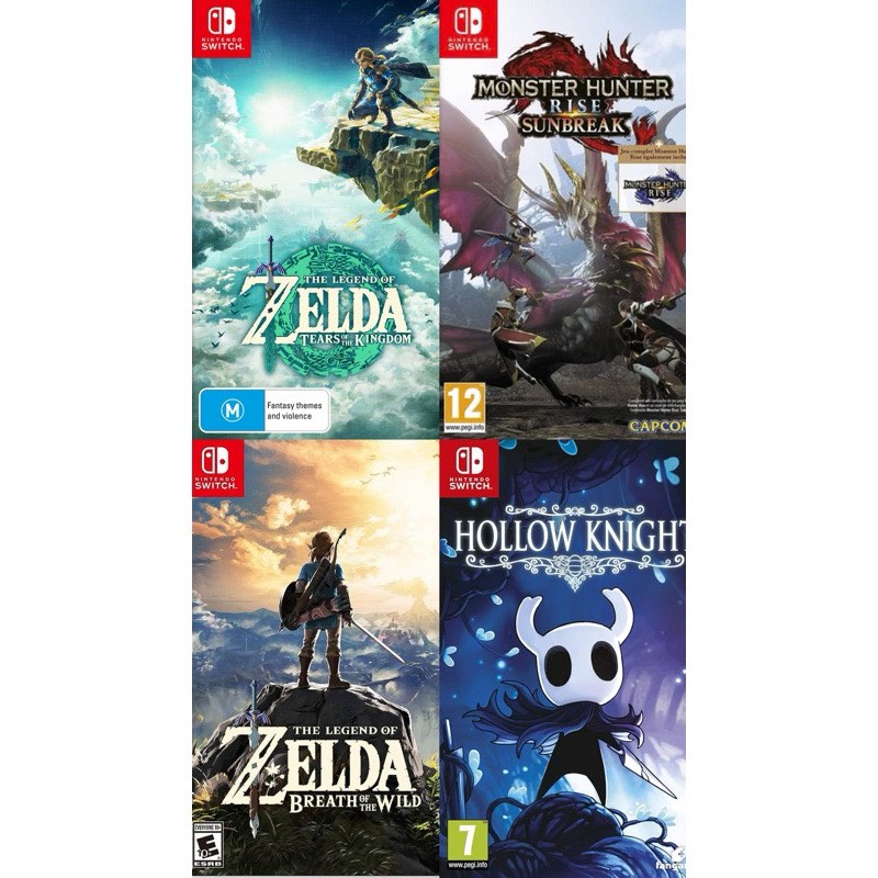 Buy 2 Free 1）(4in1)Nintendo Switch The Legend of Zelda: Tears of the  Kingdom，Breath of the Wild，Monster Hunter Rise +Sunbreak, Video Gaming,  Video Games, Nintendo on Carousell