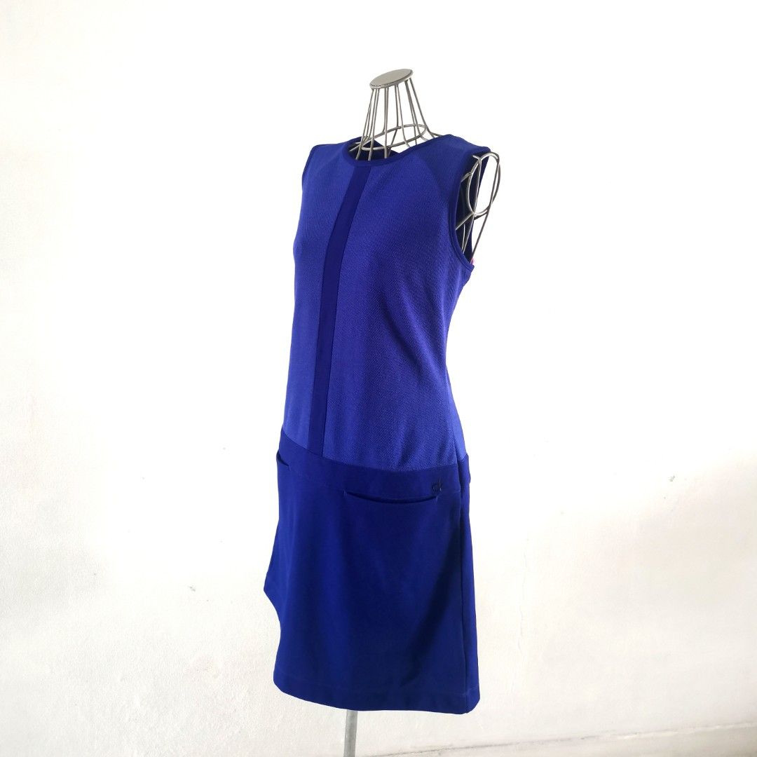 Calvin klein sale blue sleeveless dress