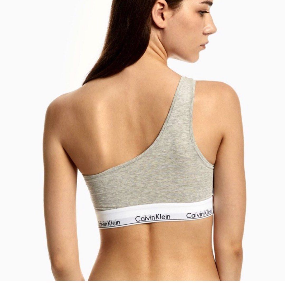 Calvin Klein Modern Cotton One Shoulder Lightly Lined Bralette, Women's  Fashion, New Undergarments & Loungewear on Carousell