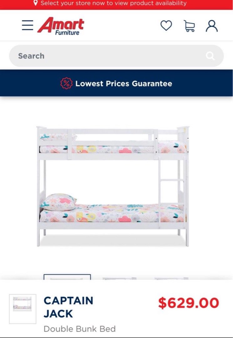Captain Jack Bunk Bed Furniture Home Living Furniture Bed