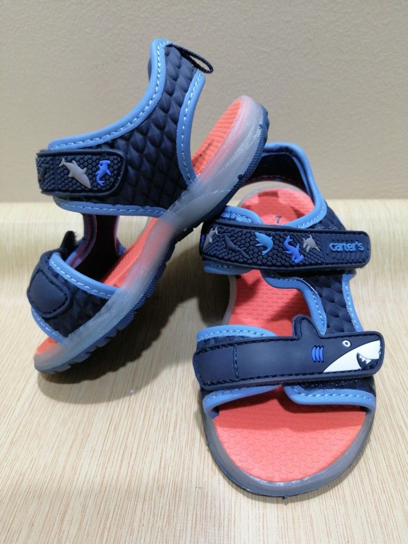 Carter s Size 7 Boys Sandals with Lights Babies Kids Babies