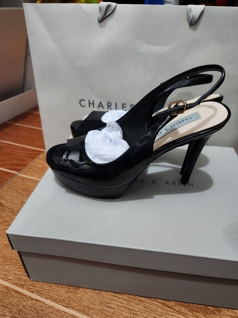Charles & Keith (Category: Heels) located in Taguig. Submitted by orange_potion (Listing ID 1281378820, Image 1). Description: selling my Charles n Keith slingback pumps size 6 brand new rfs: too many shoes.