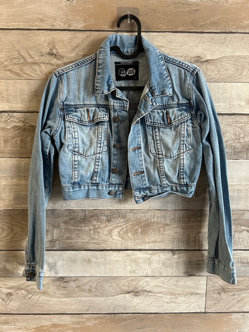 Cheap monday denim jacket on sale