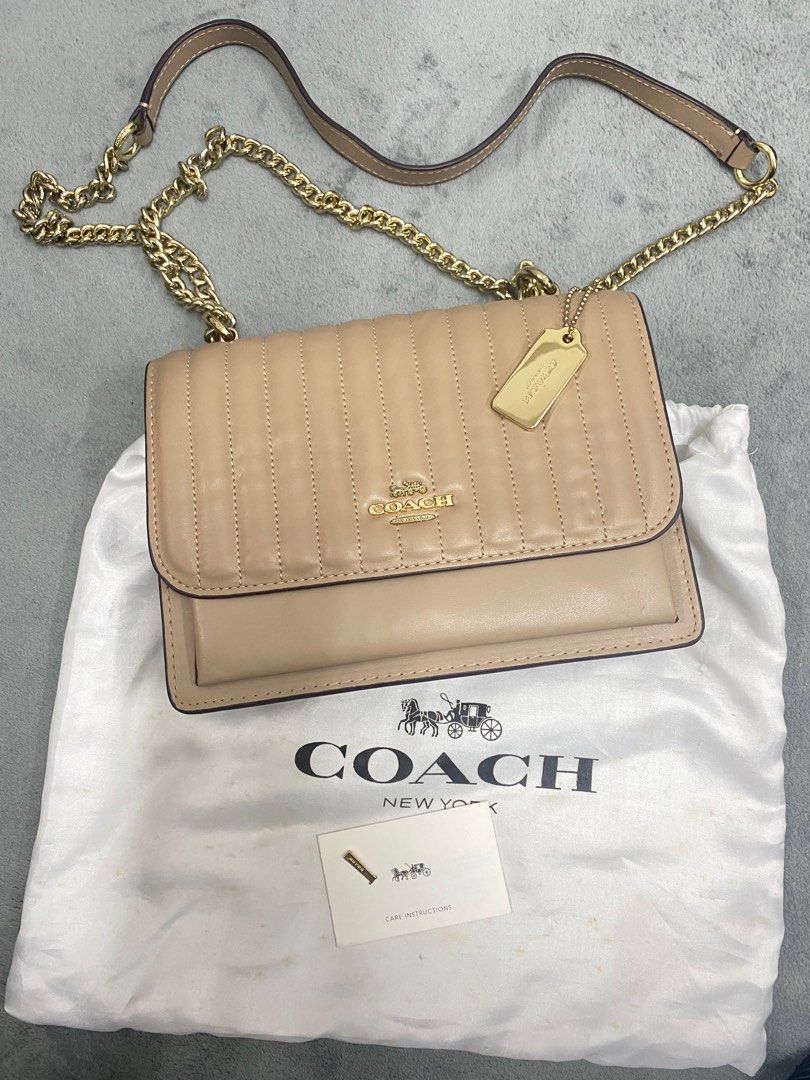 Klare crossbody with linear sales quilting taupe