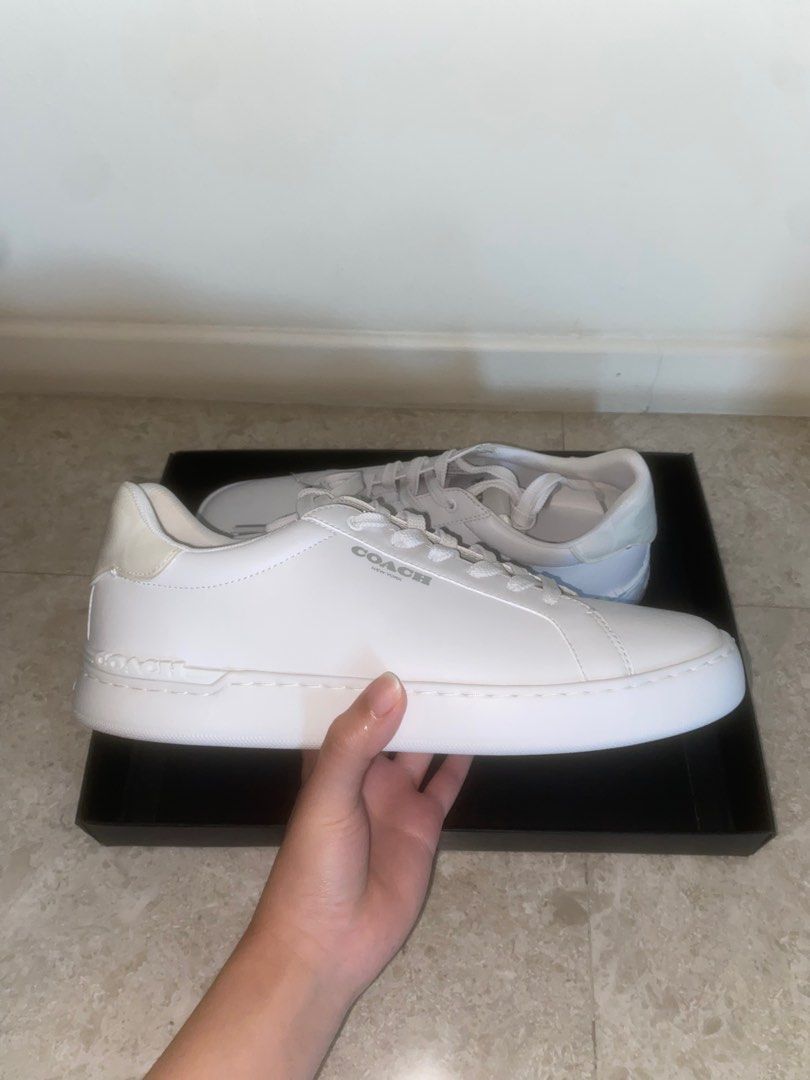 COACH White Leather Men Sneakers