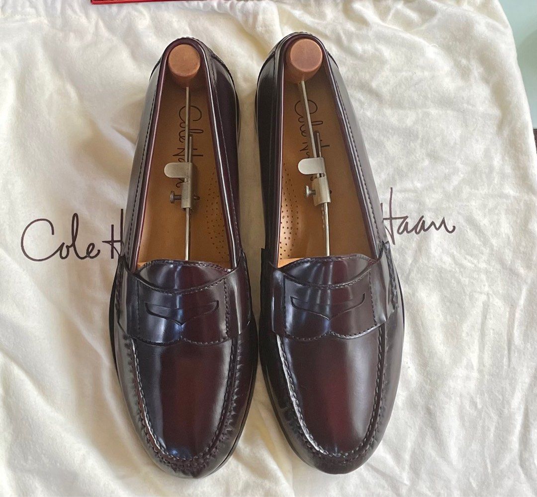Cole Haan Burgundy Penny Loafers Men s Fashion Footwear Dress