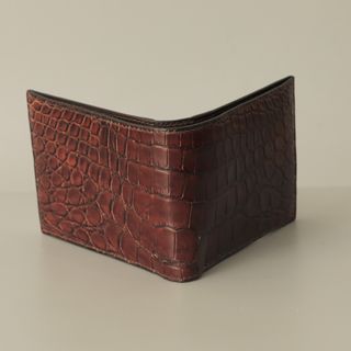 Crocodile skin hot sale wallet singapore
