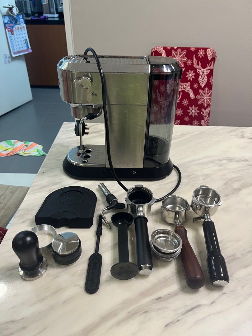 Delonghi Dedica EC685 steam wand mod + includes espresso tools, TV