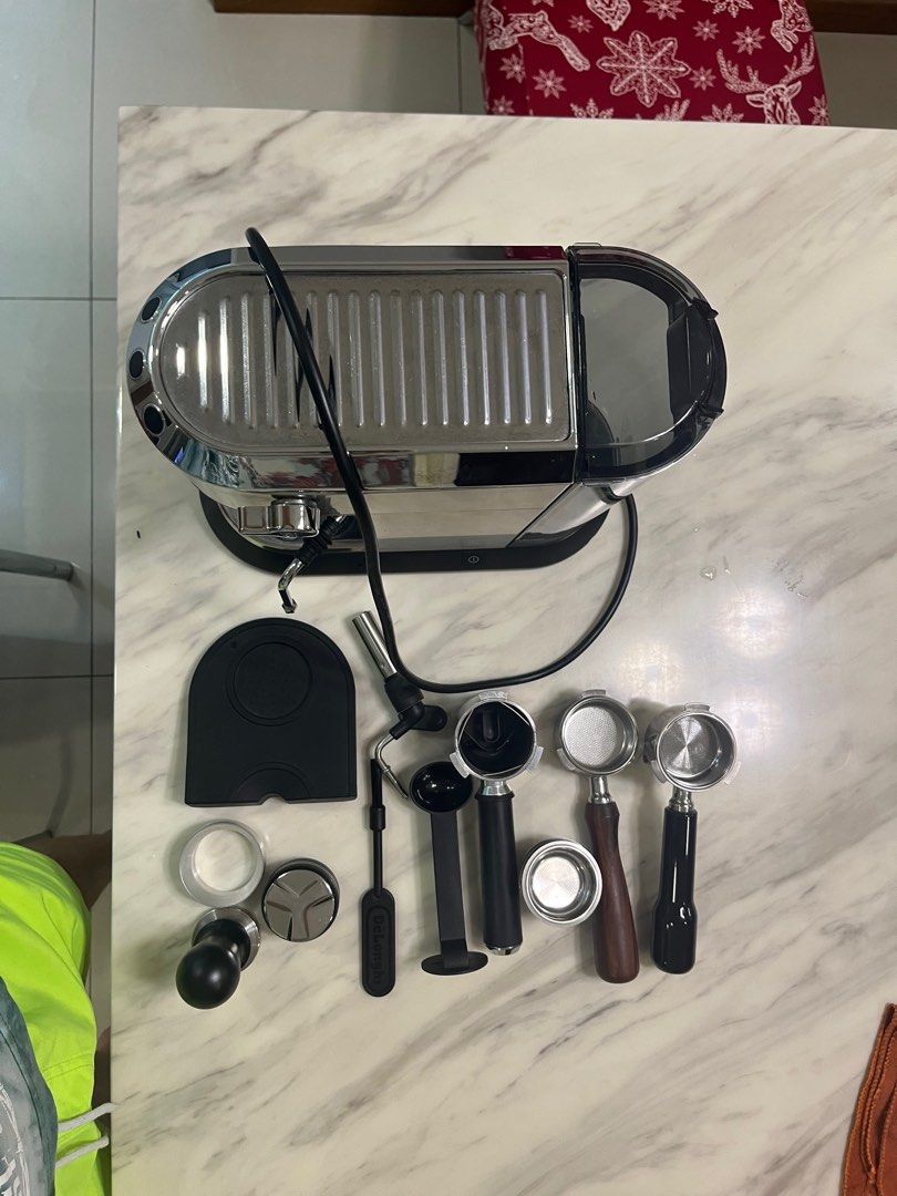 Delonghi Dedica EC685 steam wand mod + includes espresso tools, TV