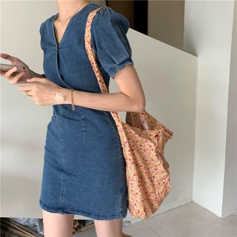 Denim Dress Women s Fashion Dresses Sets Dresses on Carousell