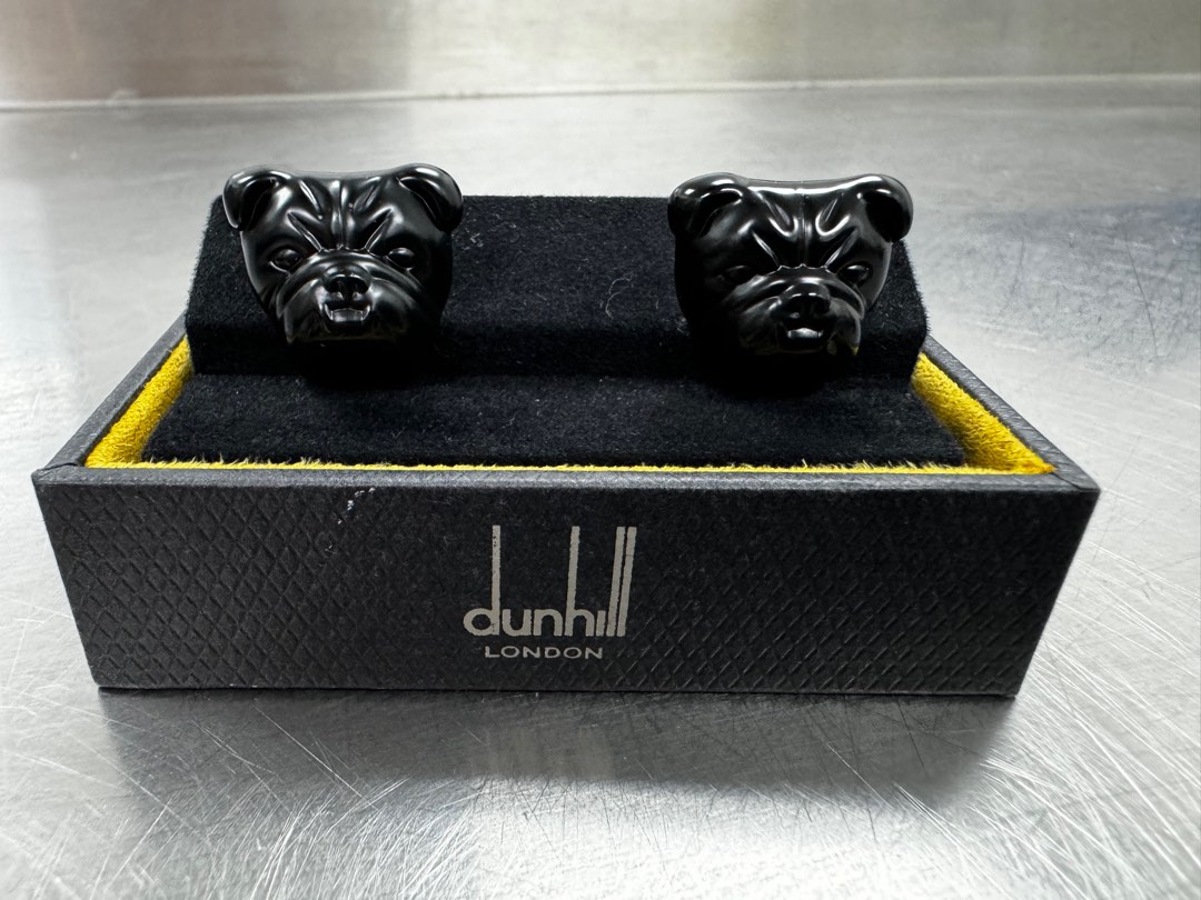Dunhill Bulldog Black Cufflinks