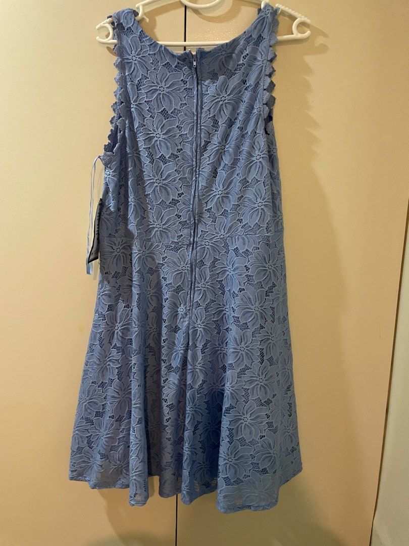 Macys dusty blue dress hotsell