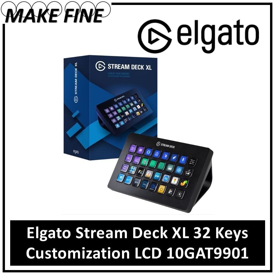 Stream Deck XL 32 botones, negro elgato 10GAT9901