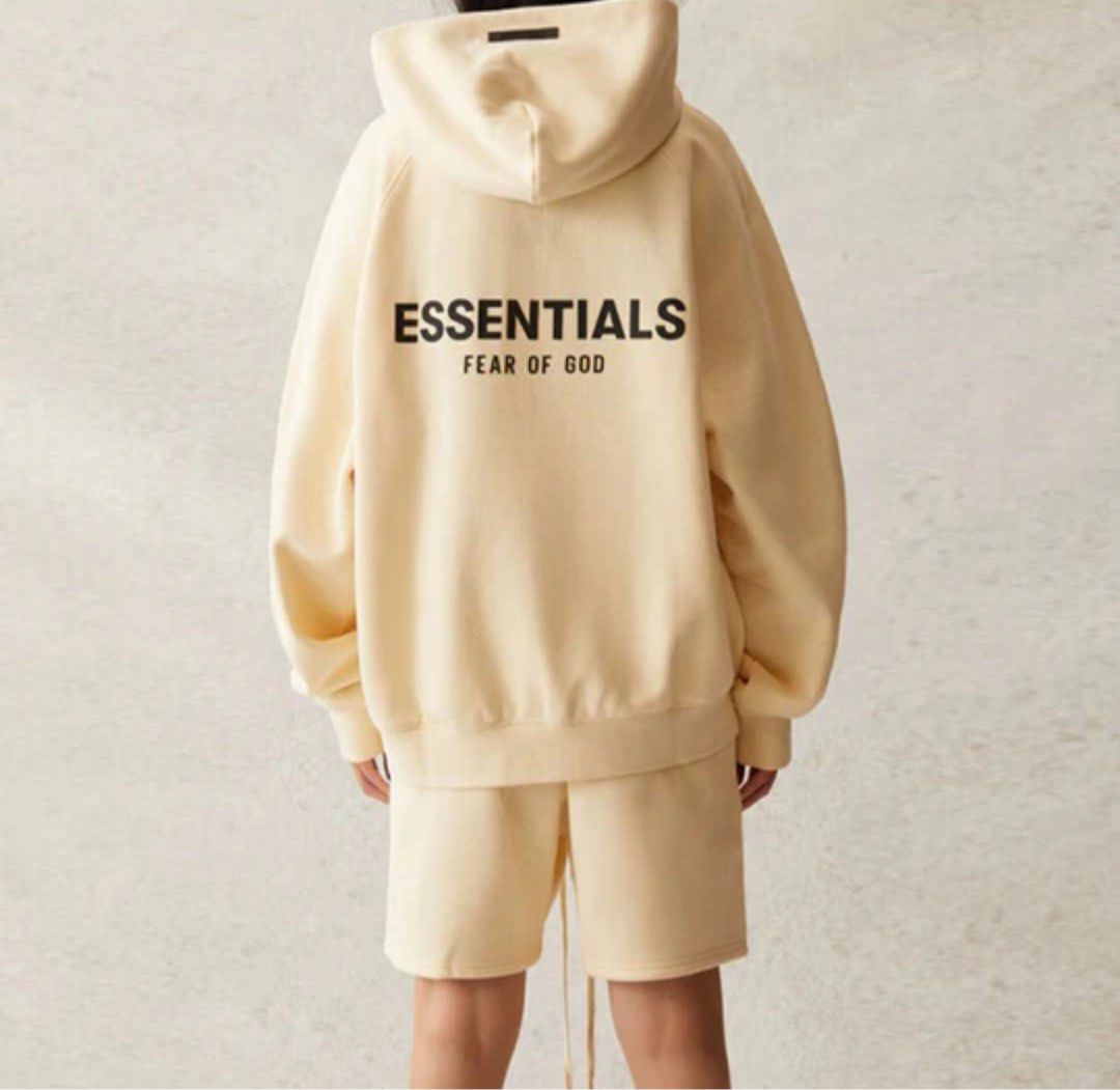 Essentials cream hoodie outlet