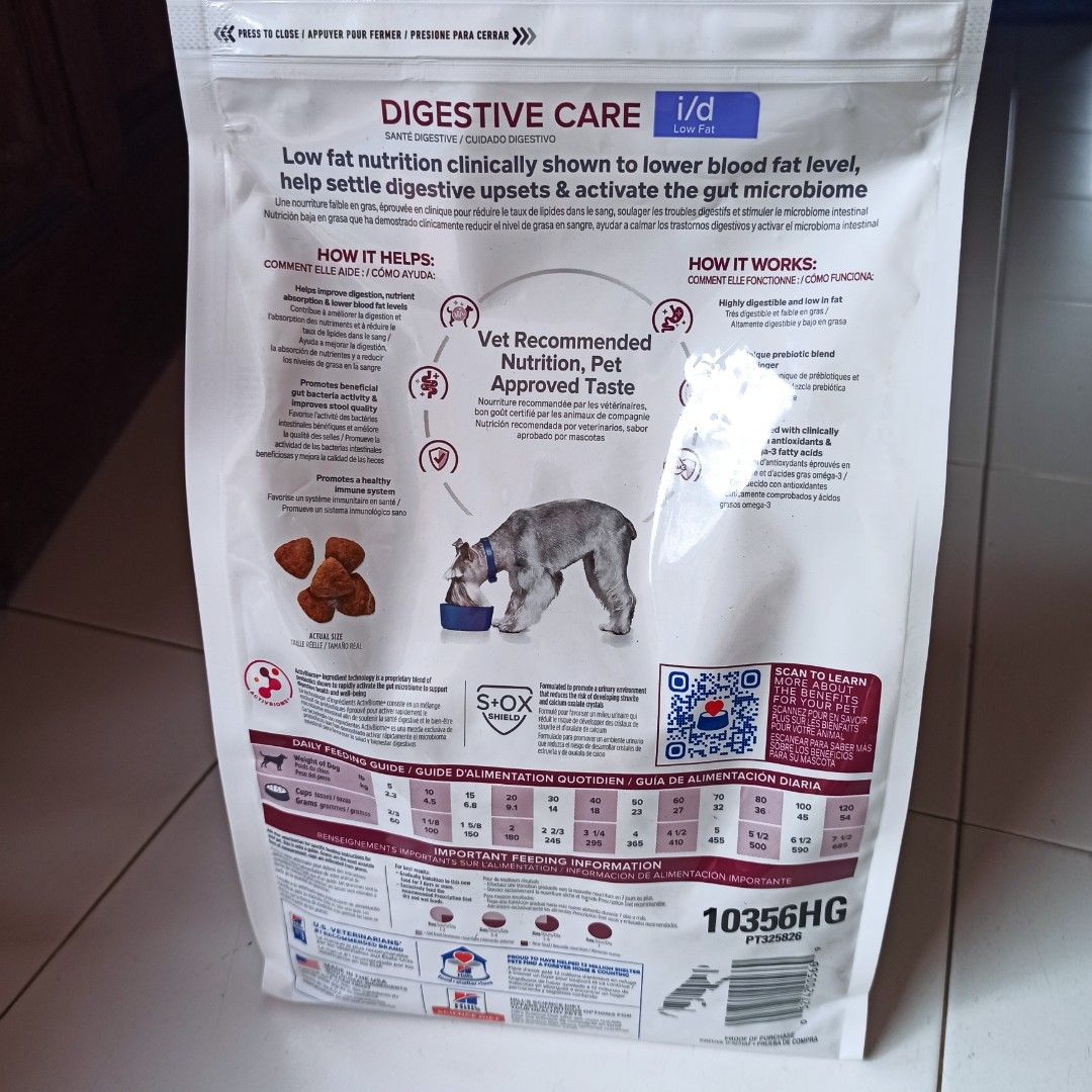 Low fat hills dog food clearance