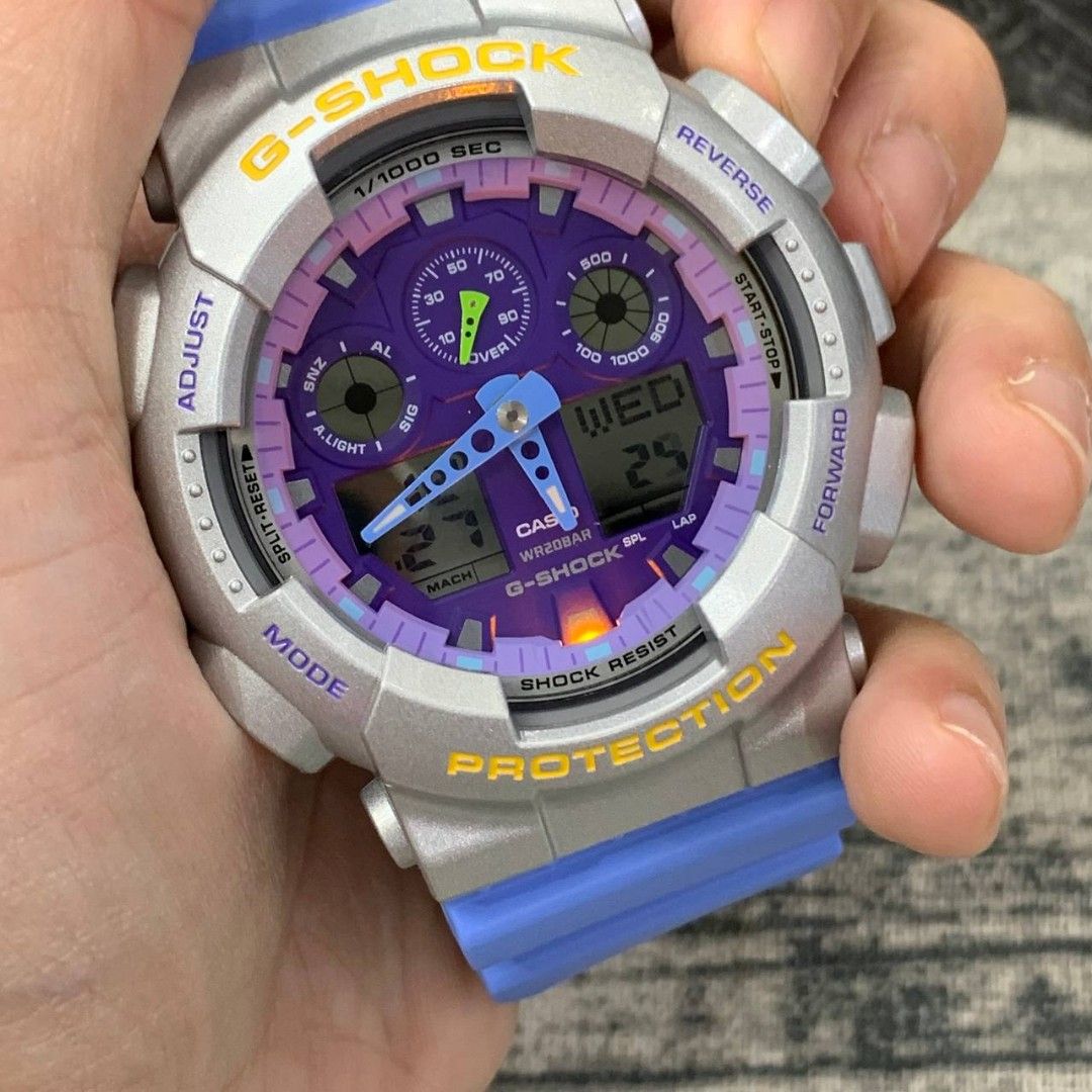 G SHOCK GA-100EU-8A2DR, Men's Fashion, Watches & Accessories