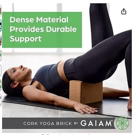 Manduka Lean Cork Yoga Block, Sports Equipment, Other Sports Equipment and  Supplies on Carousell