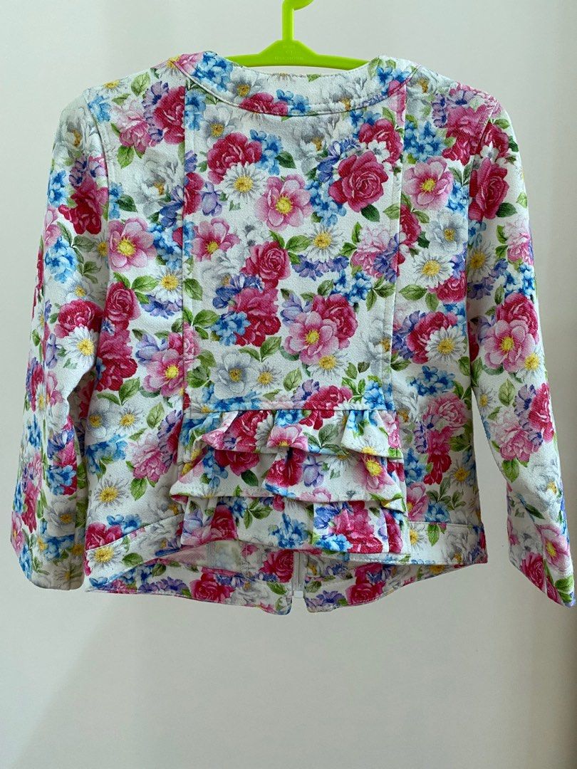 Girls sales floral jacket