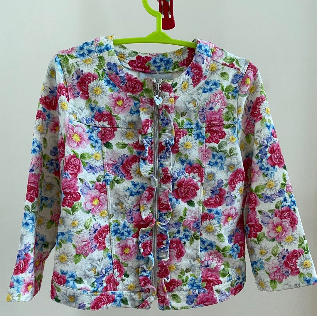 Girls floral top jacket