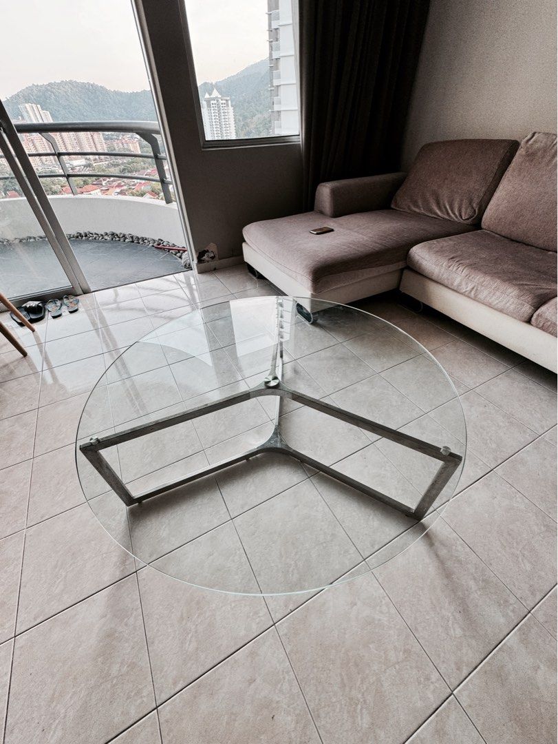 Glass Top Coffee Table Furniture Home Living Kitchenware