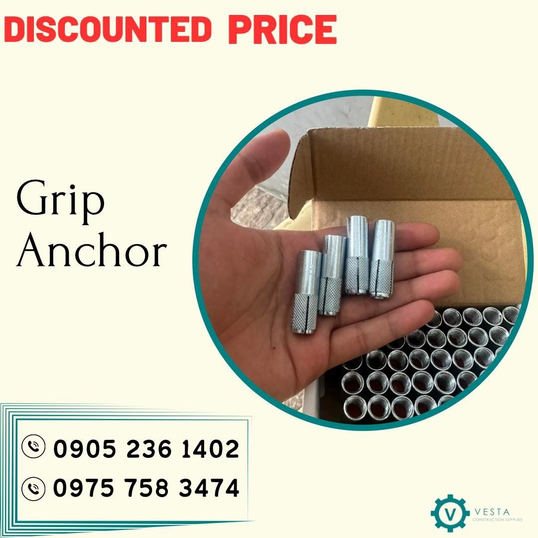 GRIP ANCHOR (Category: Construction Tools & Equipment) located in Manila. Submitted by cathvesta_sales (Listing ID 1281285470, Image 1). Description: .