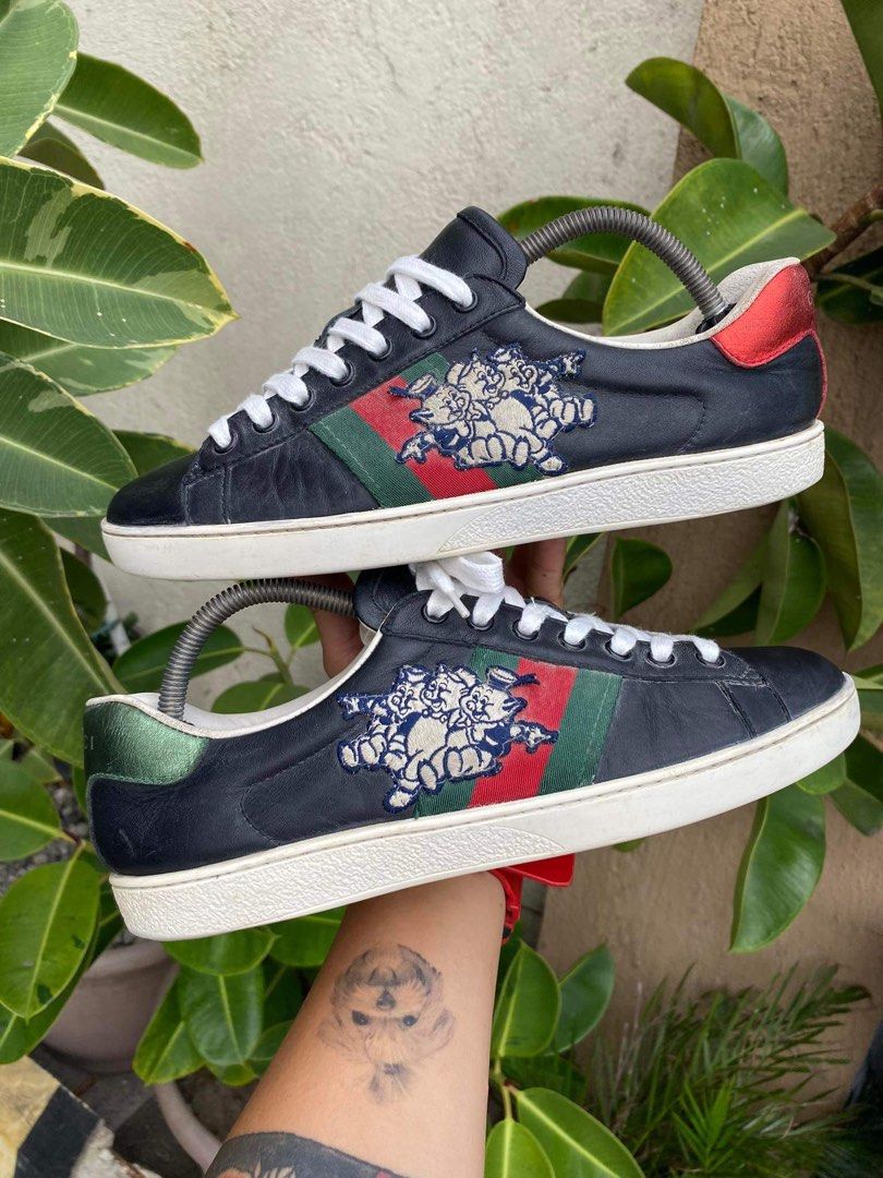 Gucci Ace Sneaker 3 Little Pigs Size 7 Best Fit To 8.5Mens