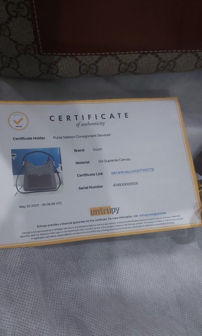Gucci hobo (Category: Luxury Bags & Wallets) located in Cainta. Submitted by mega_salestuff (Listing ID 1281302243, Image 2). Description: Authentic!!! Gucci hobo bag in very good condition, with unnoticeable flaws..