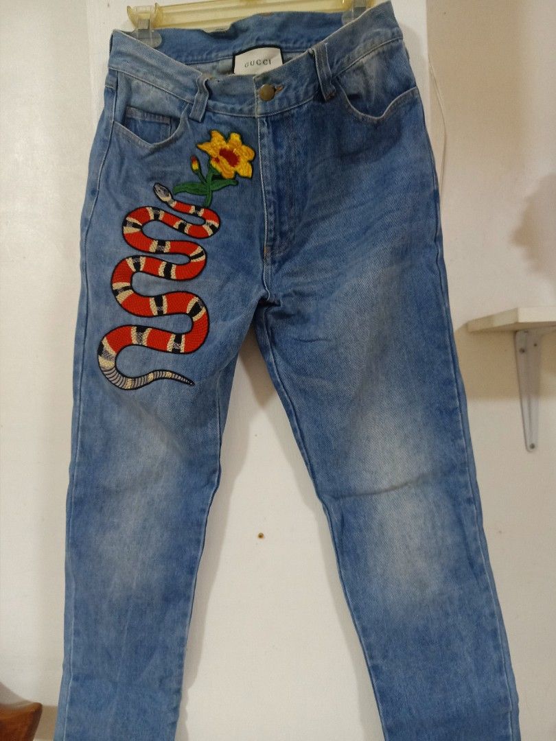 Gucci snake trousers hot sale